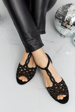 Load image into Gallery viewer, Forever Link Rhinestone Cutout Peep Toe Sandals
