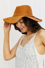 Load image into Gallery viewer, Fame Forever My Moment Suede Fedor Hat in Brown

