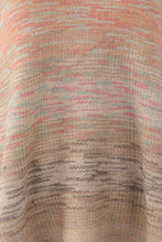 Load image into Gallery viewer, Heathered Boat Neck Fringed Poncho
