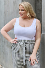 Load image into Gallery viewer, HEYSON Everyday Full Size basic Tank Bodysuit in White
