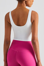 Load image into Gallery viewer, Side Drawstring Scoop Neck Sports Tank
