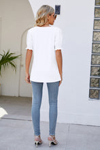 Load image into Gallery viewer, Flounce Sleeve V-Neck Tee

