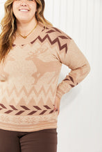 Load image into Gallery viewer, Heimish Santa&#39;s Sleigh Full Size Christmas Reindeer Sweater

