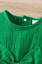 Load image into Gallery viewer, Girls Checkered Bow Detail Spliced Dress
