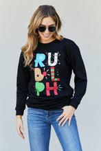 Load image into Gallery viewer, TEES2URDOOR Full Size Christmas Graphic Round Neck Sweatshirt
