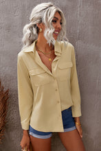 Load image into Gallery viewer, Turn-down Collar Pocketed Button Shirt
