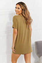 Load image into Gallery viewer, Zenana Full Size Morning Coffee V-Neck Top &amp; Shorts Lounge Set
