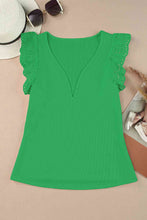 Load image into Gallery viewer, Deep V Lace Butterfly Sleeve Top
