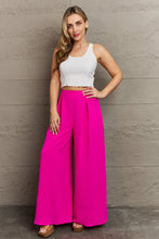 Load image into Gallery viewer, GeeGee Adorable Treasures High Waisted Wide Leg Trouser Pants
