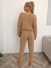 Load image into Gallery viewer, Dolman Sleeve Sweater and Knit Pants Set
