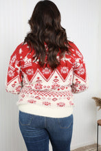 Load image into Gallery viewer, Haptics Full Size Christmas Fuzzy Dropped Shoulder Sweater
