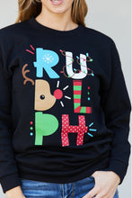 Load image into Gallery viewer, TEES2URDOOR Full Size Christmas Graphic Round Neck Sweatshirt
