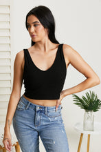 Load image into Gallery viewer, White Birch Sense of It All Full Size Cropped V-Neck Tank Top

