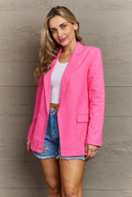 Load image into Gallery viewer, GeeGee Sunshine &amp; Smiles Solid Open Front Blazer
