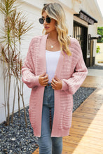 Load image into Gallery viewer, Dropped Shoulder Longline Cardigan with Pockets
