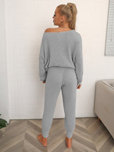 Load image into Gallery viewer, Dolman Sleeve Sweater and Knit Pants Set

