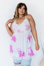 Load image into Gallery viewer, White Birch Finders Keepers Full Size Tie-Dye Lace Top
