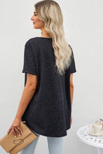 Load image into Gallery viewer, V-Neck Dropped Shoulder Tunic Top
