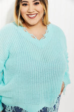 Load image into Gallery viewer, Sew In Love Uptown Girl Full Size Distressed Sweater
