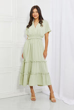 Load image into Gallery viewer, HEYSON Sweet Talk Kimono Sleeve Maxi Dress in Honeydew
