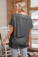 Load image into Gallery viewer, Solid V-Neck Short Sleeve Tee
