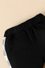 Load image into Gallery viewer, Baby Boy Checkered Color Block Hoodie and Joggers Set
