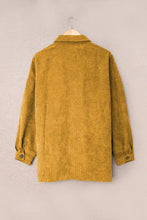 Load image into Gallery viewer, Corduroy Long Sleeve Button-up Shirt Jacket
