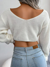 Load image into Gallery viewer, That’s Twisted Cropped Sweater
