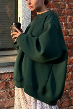Load image into Gallery viewer, Oversize Round Neck Dropped Shoulder Sweatshirt
