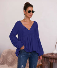 Load image into Gallery viewer, Puff Long Sleeve Pleated Top
