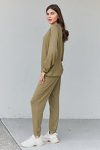Load image into Gallery viewer, Zenana Rest and Relaxation Full Size Run Lounge Set in Khaki
