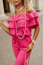 Load image into Gallery viewer, Off-Shoulder Layered Jogger Jumpsuit
