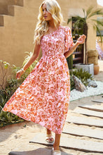 Load image into Gallery viewer, Floral One-Shoulder Smocked Midi Dress
