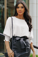 Load image into Gallery viewer, Pretty Blouse Dolman Style Smocked Cuff Detail
