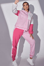 Load image into Gallery viewer, Exposed Seams Color Block Hoodie and Pants Set
