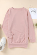 Load image into Gallery viewer, Side Snap Detail Round Neck Sweatshirt

