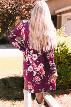 Load image into Gallery viewer, Floral Long Sleeve V-Neck Dress with Pockets
