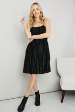 Load image into Gallery viewer, White Birch Full Size Striped Spaghetti Strap Dress
