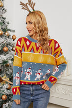 Load image into Gallery viewer, Christmas Snowman Round Neck Sweater
