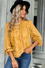 Load image into Gallery viewer, Floral Applique Puff Sleeve Blouse
