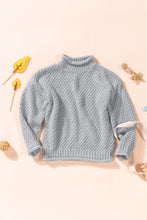 Load image into Gallery viewer, Girls Rolled Hem Dropped Shoulder Sweater
