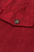 Load image into Gallery viewer, Corduroy Long Sleeve Button-up Shirt Jacket
