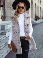 Collared Neck Teddy Vest