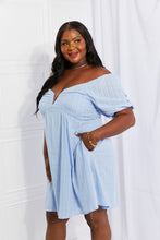 Load image into Gallery viewer, HEYSON Full Size Ruched Notched Neck Lace-Up Dress with Pockets
