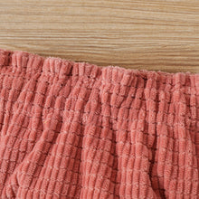 Load image into Gallery viewer, Baby Button Front Waffle Knit Top and Bloomer Set
