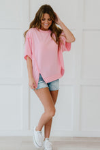Load image into Gallery viewer, Sew In Love Sippin' Lemonade Full Size Run French Terry Top in Pink
