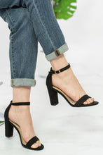Load image into Gallery viewer, DDK New Heights Heeled Sandals in Black
