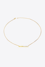 Load image into Gallery viewer, Cubic Zirconia Bar Pendant Necklace
