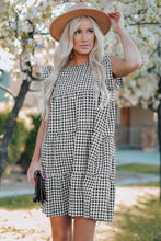 Load image into Gallery viewer, Plaid Ruffled Mini Dress
