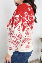 Load image into Gallery viewer, Haptics Full Size Christmas Fuzzy Dropped Shoulder Sweater
